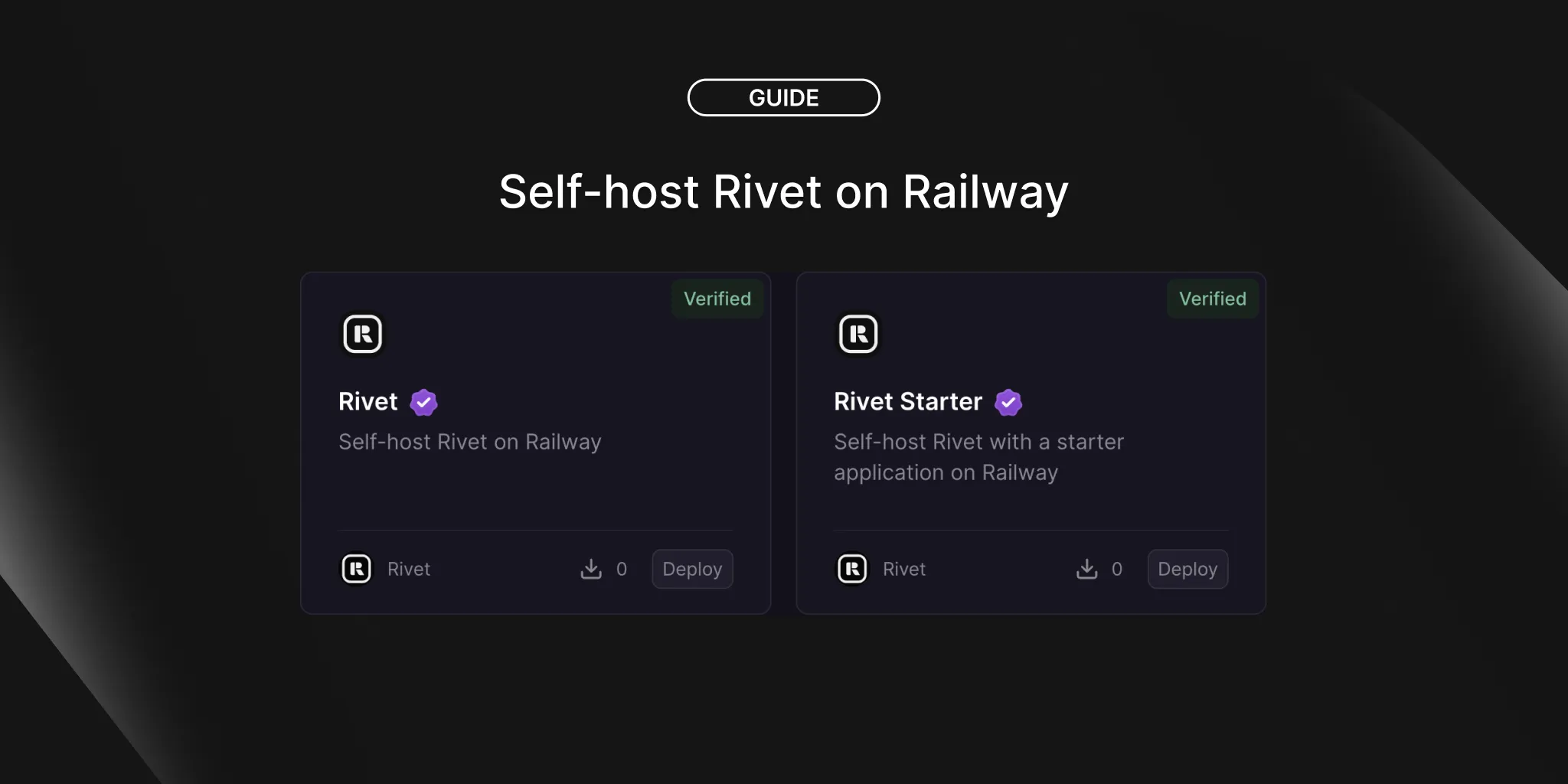 Self-Host Rivet on Railway